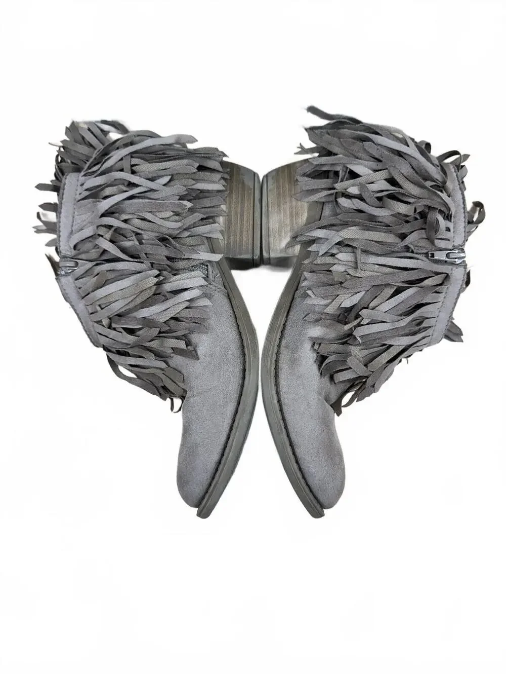 Fringe‎ Suede Ankle Boots Boho Chic Style